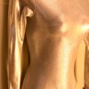 GK LgSLV LADIES SMALL WHITE MYSTIQUE BLACK STITCH GYMNASTIC DANCE LEOTARD Sz AS - Image 3