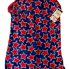 GK CARLY PATTERSON CHILD TODDLER NAVY RED FOIL STARS GYMNASTICS DANCE BIKETARD - Image 5