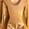 GK LgSLV LADIES SMALL WHITE MYSTIQUE BLACK STITCH GYMNASTIC DANCE LEOTARD Sz AS - Image 5