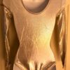 GK LgSLV LADIES SMALL WHITE MYSTIQUE RED STITCH GYMNASTICS DANCE LEOTARD Sz AS - Image 5