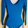 GK Elite LADIES X-SMALL BASIC LgSLV ROYAL N/S GYMNASTIC DANCE LEOTARD Sz AXS NWT - Image 2