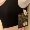 GK DANCE LADIES X-SMALL ASYM BLACK MICROFIVER PINK VELVET JAZZ LEOTARD Sz AXS - Image 4