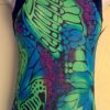 GK DREAMLIGHT LADIES LARGE SEA BLUE GREEN SUBFUSE GYMNASTIC DANCE LEOTARD SZ L