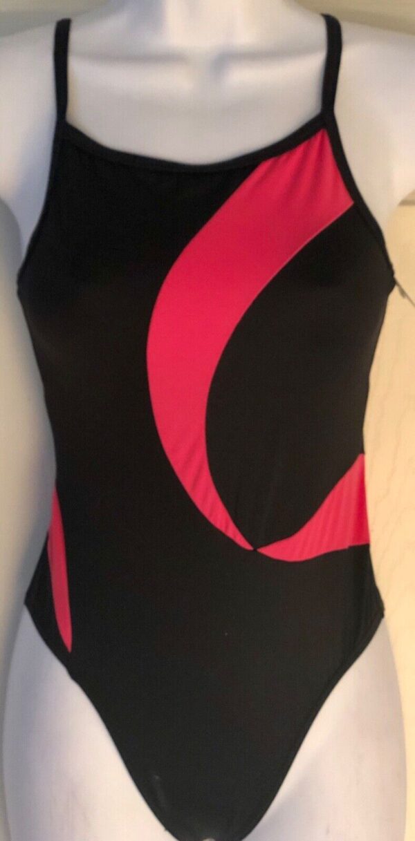 NWT! GK ELITE CHILDS BLACK CORAL CAMI GYMNASTIC DANCE WORKOUT LEOTARD SIZE CL