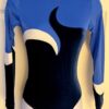 GK LgSLV LADIES SMALL BLUE NYLON/SPANDEX VELVET GYMNASTICS DANCE LEOTARD Sz AS