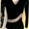 GK Lg SLV ADULT SMALL EVERGREEN VELVET SILVER FOIL GYMNASTS DANCE LEOTARD Sz AS - Image 5