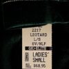 GK Lg SLV ADULT SMALL EVERGREEN VELVET SILVER FOIL GYMNASTS DANCE LEOTARD Sz AS - Image 7