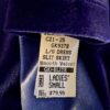 GK ICE FIGURE SKATE LgSLV ADULT SMALL PURPLE VELVET CONTRAST STRIPE DRESS Sz AS - Image 6