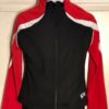 GK BLACK RED WHITE DRYTECH CHILD MEDIUM GYMNASTICS ATHLETES WARM UP JACKET Sz CM