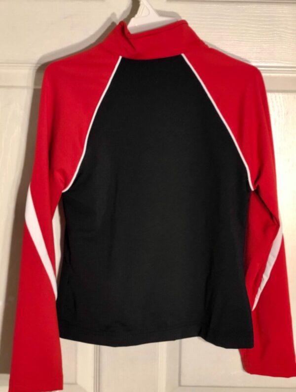 GK BLACK RED WHITE DRYTECH CHILD MEDIUM GYMNASTICS ATHLETES WARM UP JACKET Sz CM - Image 6