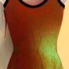 GK FESTIVE CINNAMINT FOIL ADULT SMALL GREEN VELVT GYMNASTS DANCE TANK LEOTARD AS - Image 3
