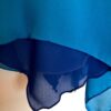 GK ICE SKATE DANCE DRESS ADULT SMALL BLUE IRIDESCENT HALTER VELVET JA AS NWT! - Image 4