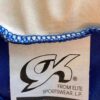 GK ICE SKATE DANCE DRESS ADULT SMALL BLUE IRIDESCENT HALTER VELVET JA AS NWT! - Image 9