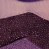 GK 3/4SLV ADULT SMALL PURPLE GLITTER VELVET MESH GYMNASTICS DANCE LEOTARD Sz AS - Image 2