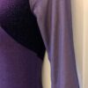 GK 3/4SLV ADULT SMALL PURPLE GLITTER VELVET MESH GYMNASTICS DANCE LEOTARD Sz AS - Image 6