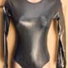 GK LONG SLEEVE LADIES AQUA JEWELS HOLOGRAM GYMNASTICS DANCE LEOTARD Sz AS NWT!