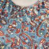 GK ADULT X-LARGE PAISLEY BLUE & NAVY VELVET GYMNASTIC DANCE TANK LEOTARD SZ XL - Image 3