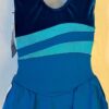 GK ELITE ICE SKATE SLVLS GIRLS SMALL GREEN VELVET NYLON/SPANDEX FOIL DRESS Sz CS - Image 7