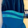 GK ELITE ICE SKATE SLVLS GIRLS SMALL GREEN VELVET NYLON/SPANDEX FOIL DRESS Sz CS - Image 8