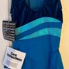 GK ELITE ICE SKATE SLVLS GIRLS SMALL GREEN VELVET NYLON/SPANDEX FOIL DRESS Sz CS - Image 9