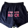 GK SOFFE "GYMNASTS ROCK" PRINT ADULT MEDIUM NAVY COTTON GRAPHICS BOXER SHORTS M