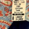 GK ADULT X-LARGE PAISLEY BLUE & NAVY VELVET GYMNASTIC DANCE TANK LEOTARD SZ XL - Image 6