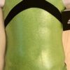 ADIDAS TANK GK LEOTARD CHILD X-SMALL NEON LIME BLACK FOIL GYMNASTIC DANCE CXS