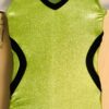 ADIDAS TANK GK LEOTARD CHILD X-SMALL NEON LIME BLACK FOIL GYMNASTIC DANCE CXS - Image 2