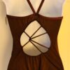 GK ELITE DANCE LADIES LARGE BROWN SYLKTECH CAMISOLE JAZZ BALLET LEOTARD Sz AL - Image 7