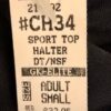 GK CHEER CROP TOP ADULT SMALL BLACK HALTER DRYTECH SIKVER MYSTIQUE TRIM AS NWT! - Image 5