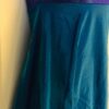GK ICE SKATE SLVLS EMPIRE LINE LADIES X-SMALL OCEAN IRIDESCENT FOIL DRESS Sz AXS - Image 3