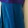 GK ICE SKATE SLVLS EMPIRE LINE LADIES X-SMALL OCEAN IRIDESCENT FOIL DRESS Sz AXS - Image 5
