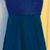GK ICE SKATE SLVLS EMPIRE LINE LADIES X-SMALL OCEAN IRIDESCENT FOIL DRESS Sz AXS - Image 6