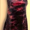GK VELVET TIE-DYE PRINT ICE FIGURE SKATE LADIES SMALL SLVLS A-LINE DRESS  Sz AS