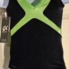ADIDAS CHILDS BLACK LIME FOIL GYMNASTICS DANCE GK LEOTARD CXS - Image 2