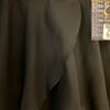 GK DANCE BALLET LADIES LARGE BLACK GEORGETTE FOIL WAIST FAUX WRAP SKIRT Sz L NWT - Image 5