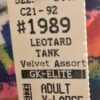 GK TANK LEOTARD ADULT X-LARGE VELVET PRINT NAVY NYLON/SPANDEX GYMNASTS DANCE AXL - Image 5