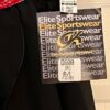 GK DANCE BALLET LADIES LARGE BLACK GEORGETTE FOIL WAIST FAUX WRAP SKIRT Sz L NWT - Image 8