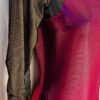 GK LgSLV LADIES SMALL PINK FOIL BLACK GLITTER MESH GYMNASTS DANCE LEOTARD Sz AS - Image 3