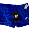 GK BLUE ADULT X-SMALL MICRO MINI NYLON/SPANDEX GYMNAST DANCE WORKOUT SHORTS XS