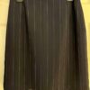 ALIA LADIES SIZE 12 BLACK PINSTRIPE POLY/RAYON PENCIL STRAIGHT SKIRT Sz 12 EUC!