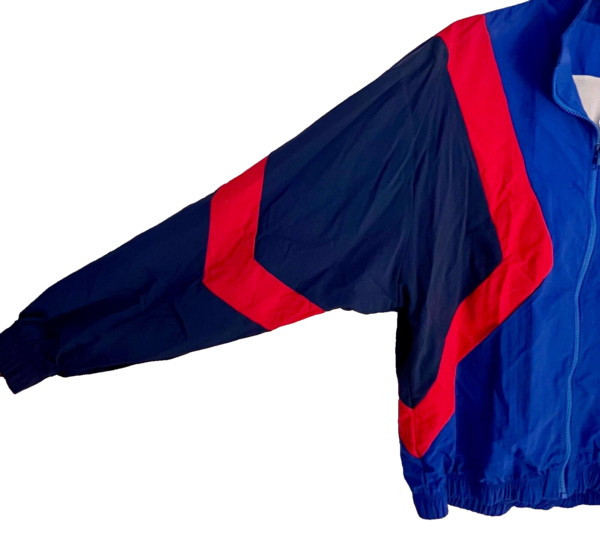 GK BLUE RED SUPPLEX ADULT LARGE GYMNAST ALL SPORT TRADITIONAL WARM UP JACKET L - Image 4