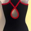 GK ROYAL VELVET TANK LADIES SMALL RED METALLIC STAR GYMNASTICS DANCE LEOTARD AS - Image 4