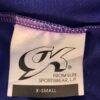 GK PURPLE VELVET ADULT X-SMALL FOIL TRIM FLORAL APP GYMNAST TANK LEOTARD Sz AXS - Image 8