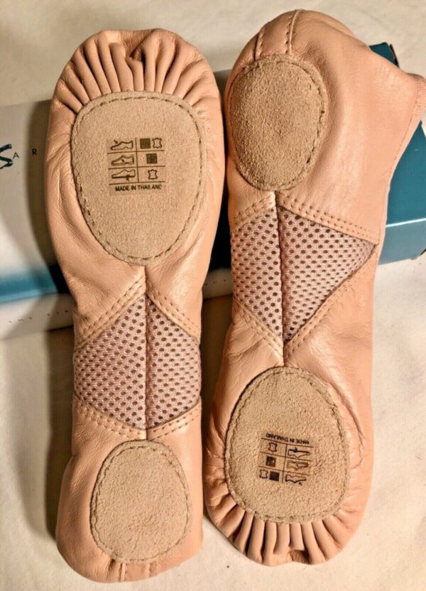 LEO'S Arabesque LEATHER BALLET Shoes Adult 7.5 Ballet Pink Sz 7.5 NEW IN BOX! - Image 3