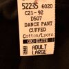 GK ELITE DANCE JAZZ LADIES LARGE BLACK COTTON SPANDEX CUFFED PANTS Sz AL NWT! - Image 5