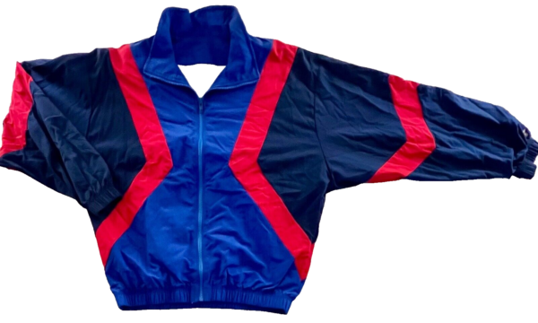 GK BLUE RED SUPPLEX ADULT LARGE GYMNAST ALL SPORT TRADITIONAL WARM UP JACKET L - Image 6