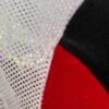 GK LgS BLACK RED VELVET LADIES SMALL WHITE SHIMMER GYMNASTICS DANCE LEOTARD AS - Image 2