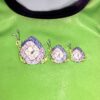 GK GREEN CHILD X-SMALL FOIL CATERPILLAR ACCENT GYMNASTICS DANCE TANK LEOTARD XS - Image 2