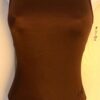 GK ELITE DANCE LADIES SMALL BROWN SYLKTECH CAMISOLE JAZZ BALLET LEOTARD Sz AS